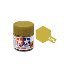 Tamiya XF-60 Flat Dark Yellow Acrylic Paint (10ml) 81760