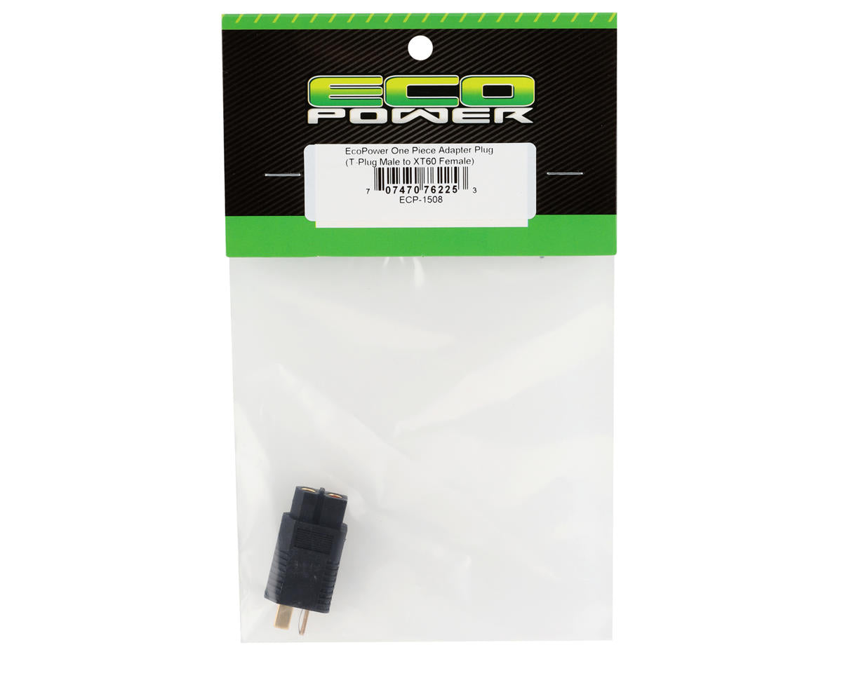 EcoPower One Piece Adapter Plug (T-Plug Male to XT60 Female) ECP-1508