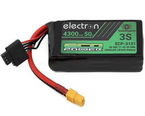 EcoPower "Electron" 3S 50C Intelligent LiHV Battery w/XT60 Connector ECP-3151
