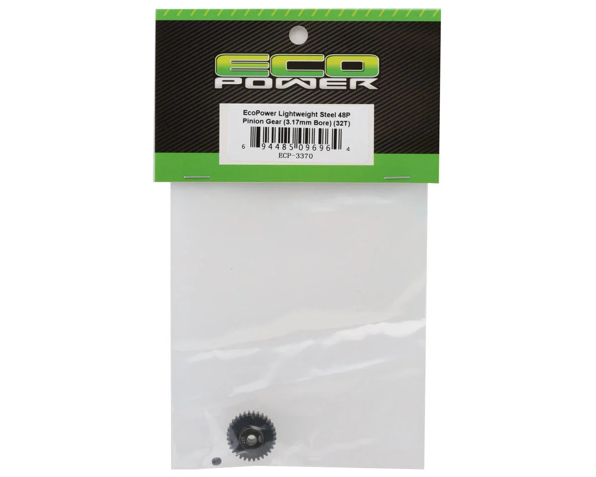 EcoPower Lightweight Steel 48P Pinion Gear (3.17mm Bore) (32T) ECP-3370