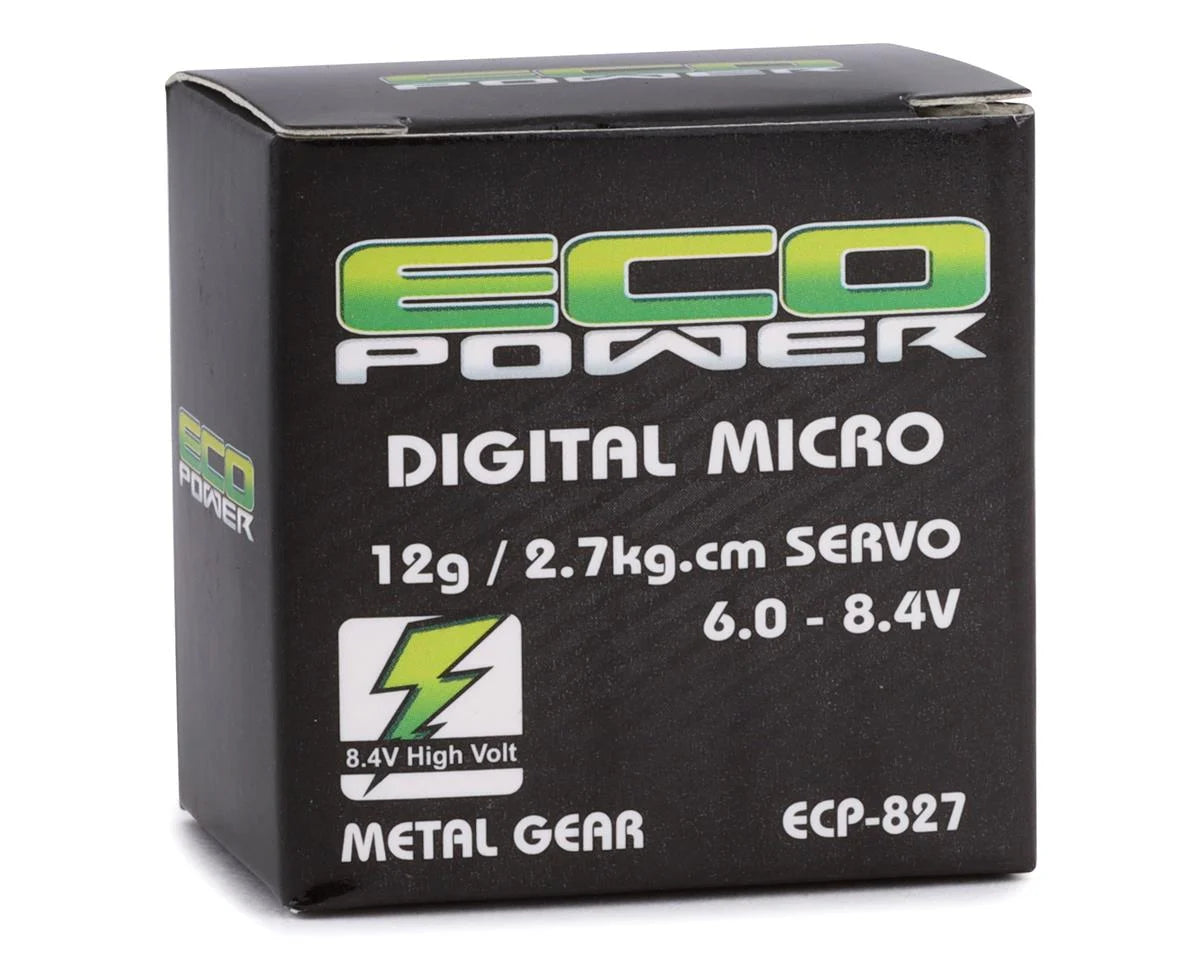 EcoPower 827 12g Digital Metal Gear Micro Servo (fits Losi Mini-B) ecp-827