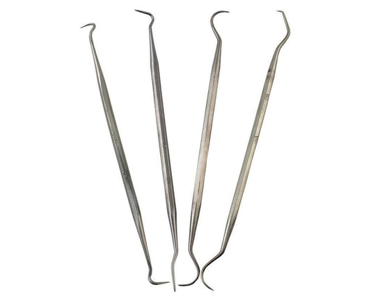 Enkay Stainless Steel Double-End Dental Pick Set (4) 350-4C