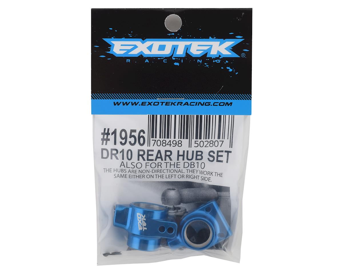 Exotek DR10 Aluminum Rear Hubs (Blue) (2) 1956