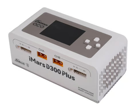 Gens Ace iMars D300 Plus G-Tech Smart Dual AC/DC Charger (White) (6S/16A) (AC-300W) (DC-350W x2) w/Bluetooth App Control