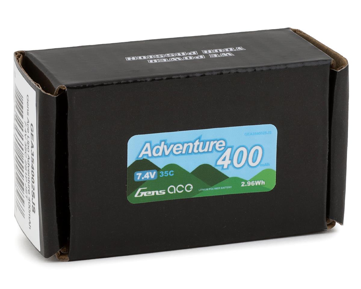 Gens Ace Adventure 2S LiPo Battery 35C (7.4V/400mAh) w/JST-PH2.0 Connector GEA354002SJS