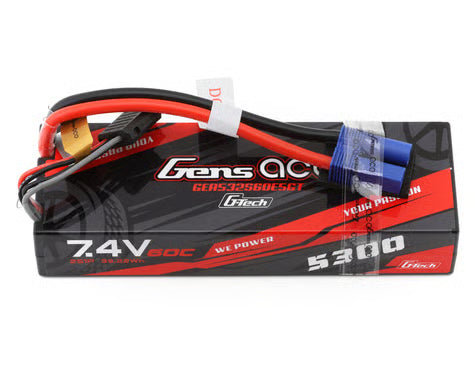 Gens Ace G-Tech Smart 2S LiPo Battery 60C (7.4V/5300mAh) w/EC5 Connector GEA532S60E5GT