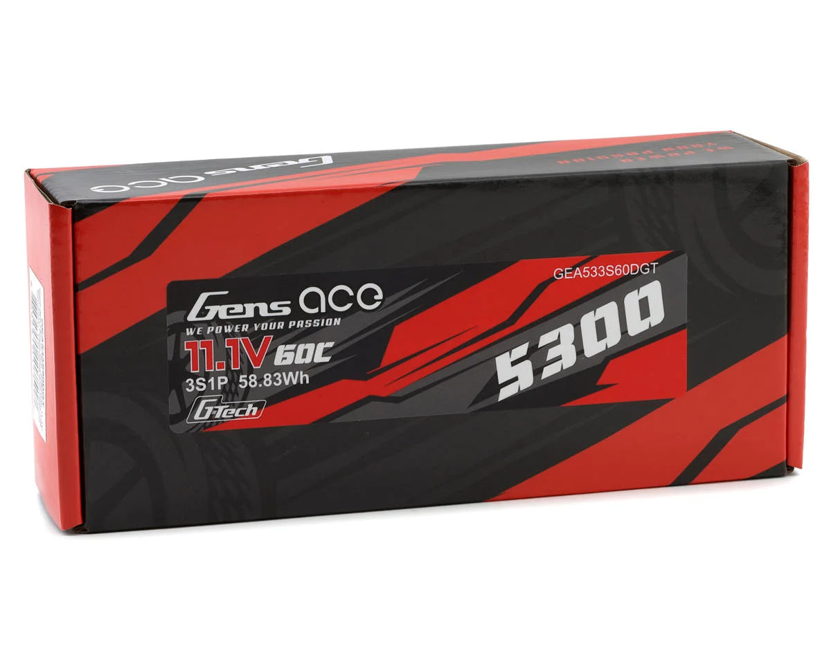 Gens Ace G-Tech Smart 3S LiPo Battery 60C (11.1V/5300mAh) w/T-Style Connector GEA533S60DGT