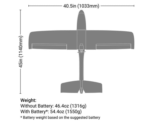 HobbyZone AeroScout S 2 1.1m RTF Trainer Electric Airplane (1033mm) w/SAFE & RealFlite HBZ380002