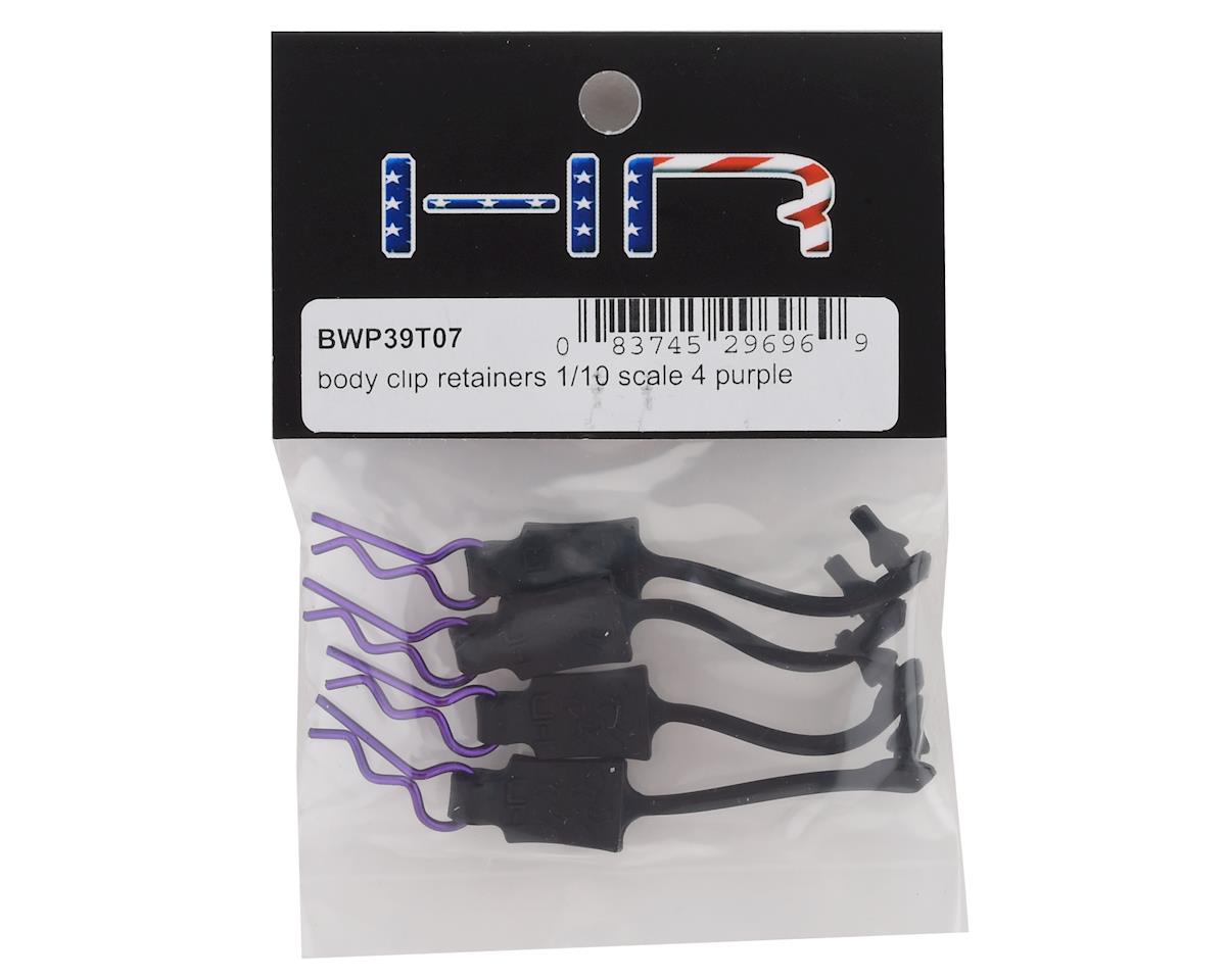 Hot Racing 1/10 Body Clip Retainers (Purple) (4) BWP39T07