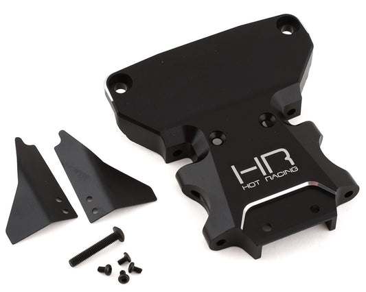 Hot Racing Traxxas Rally/Slash LCG 4x4 Aluminum Rear Bulkhead (Black) LCF0901