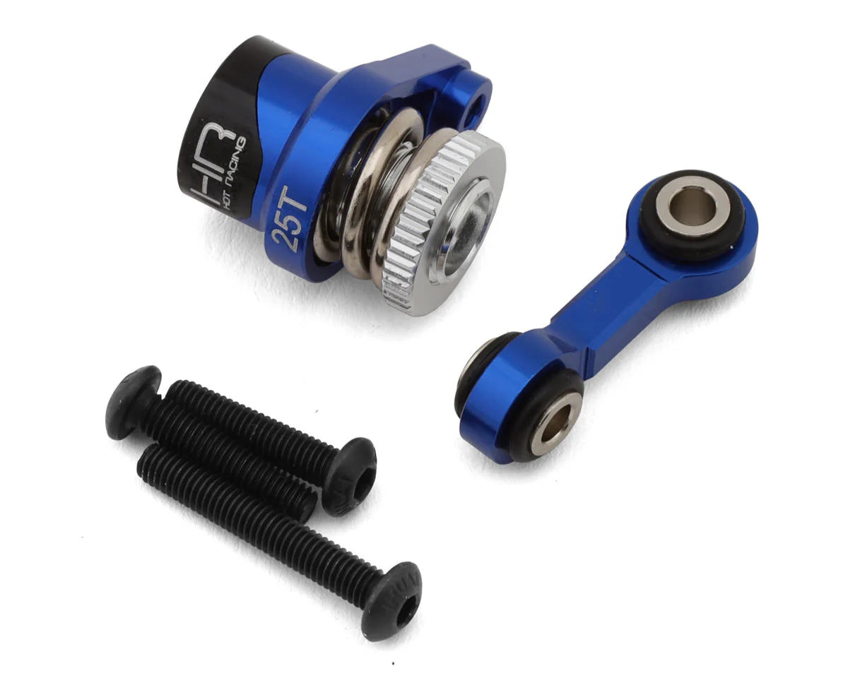 Hot Racing Aluminum Servo Saver for Traxxas® Mini Maxx® (Blue) (25T) MMX48SH25T
