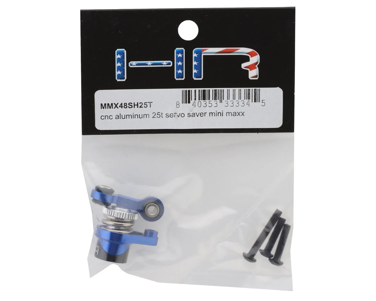 Hot Racing Aluminum Servo Saver for Traxxas® Mini Maxx® (Blue) (25T) MMX48SH25T