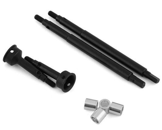 Hot Racing Traxxas TRX-4M +5mm Front & Rear Hardened Steel Drive Axles STRXM39W05