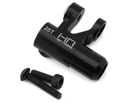 Hot Racing Traxxas X-Maxx CNC-Machined Aluminum Clamp Servo Horn (Black) (25T) (Futaba/TRA/Savox/Orion/ProTek) XMX48SH25