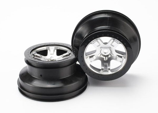 TRAXXAS WHEELS SCT STN CHRM BLK 2.2 5872X