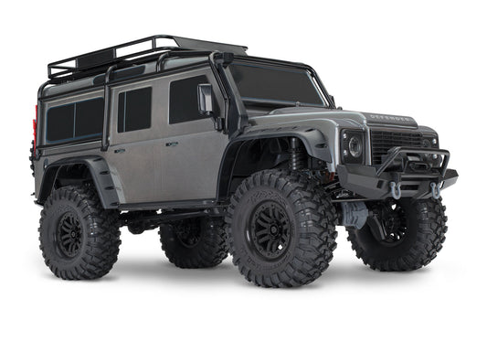 Traxxas TRX-4 1/10 Scale Trail Rock Crawler w/Land Rover Defender Body (SILVER) w/XL-5 ESC 82056-4