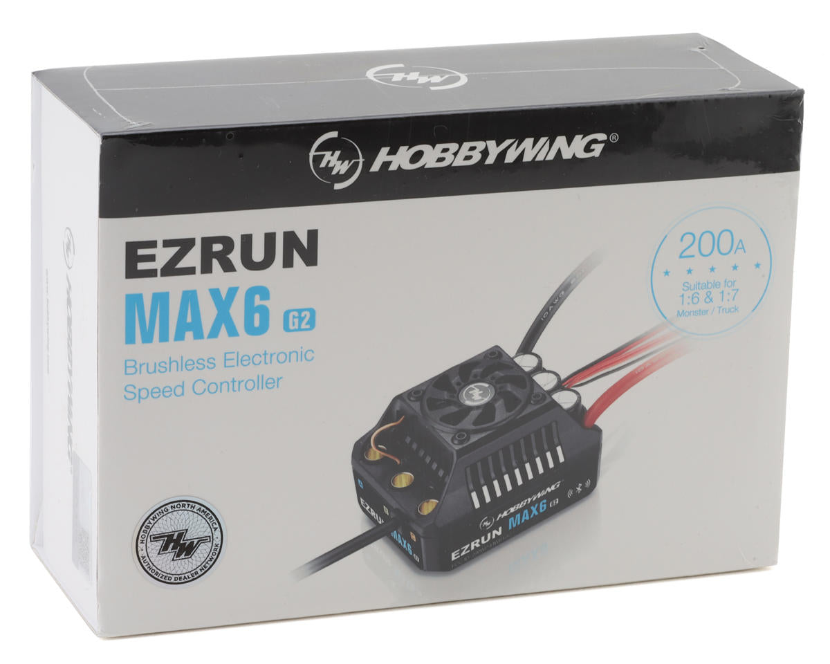 Hobbywing EZRun MAX6 G2 1/6 Waterproof Sensored Brushless ESC HWA30105100