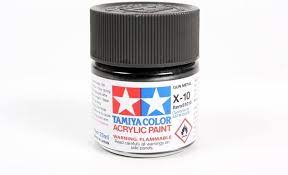 Tamiya X-10 Gun Metal Gloss Finish Acrylic Paint (23ml) TAM81010