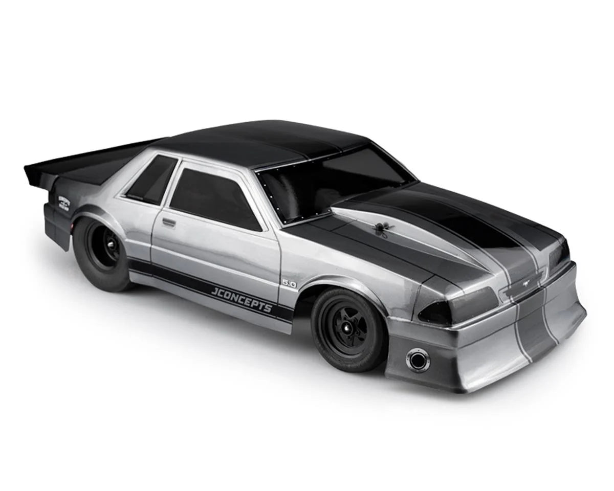 JConcepts 1991 Ford Mustang Fox Body Street Eliminator Drag Racing Body (Clear) JCO0362