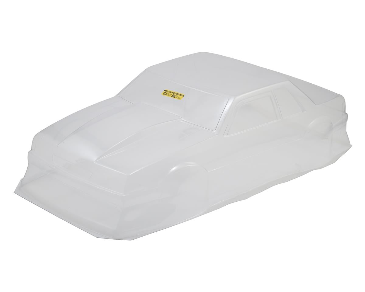 JConcepts 1991 Ford Mustang Fox Body Street Eliminator Drag Racing Body (Clear) JCO0362