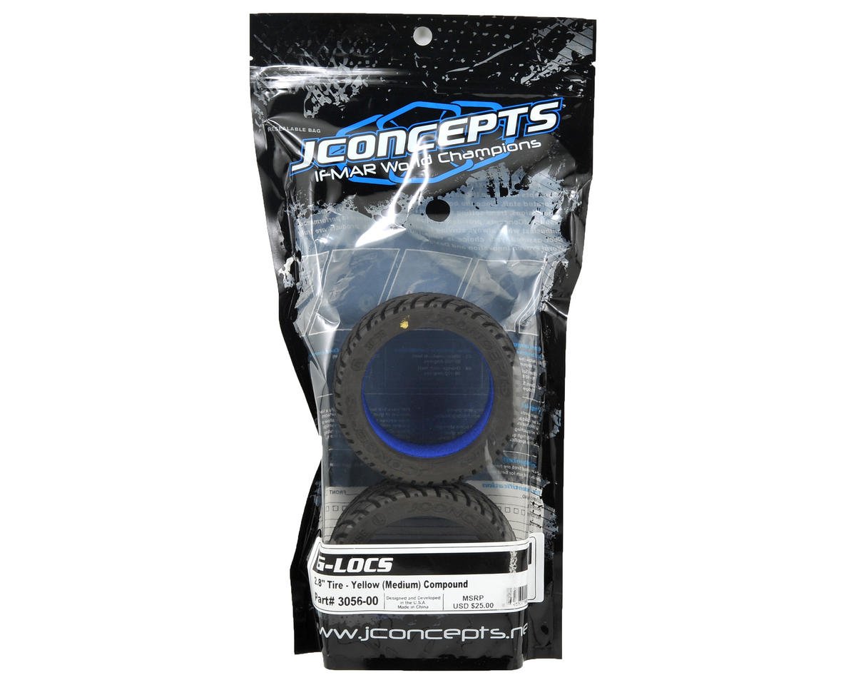 JConcepts G-Locs 2.8" On-Road Truck Tires (2) (Yellow) JCO3056-00