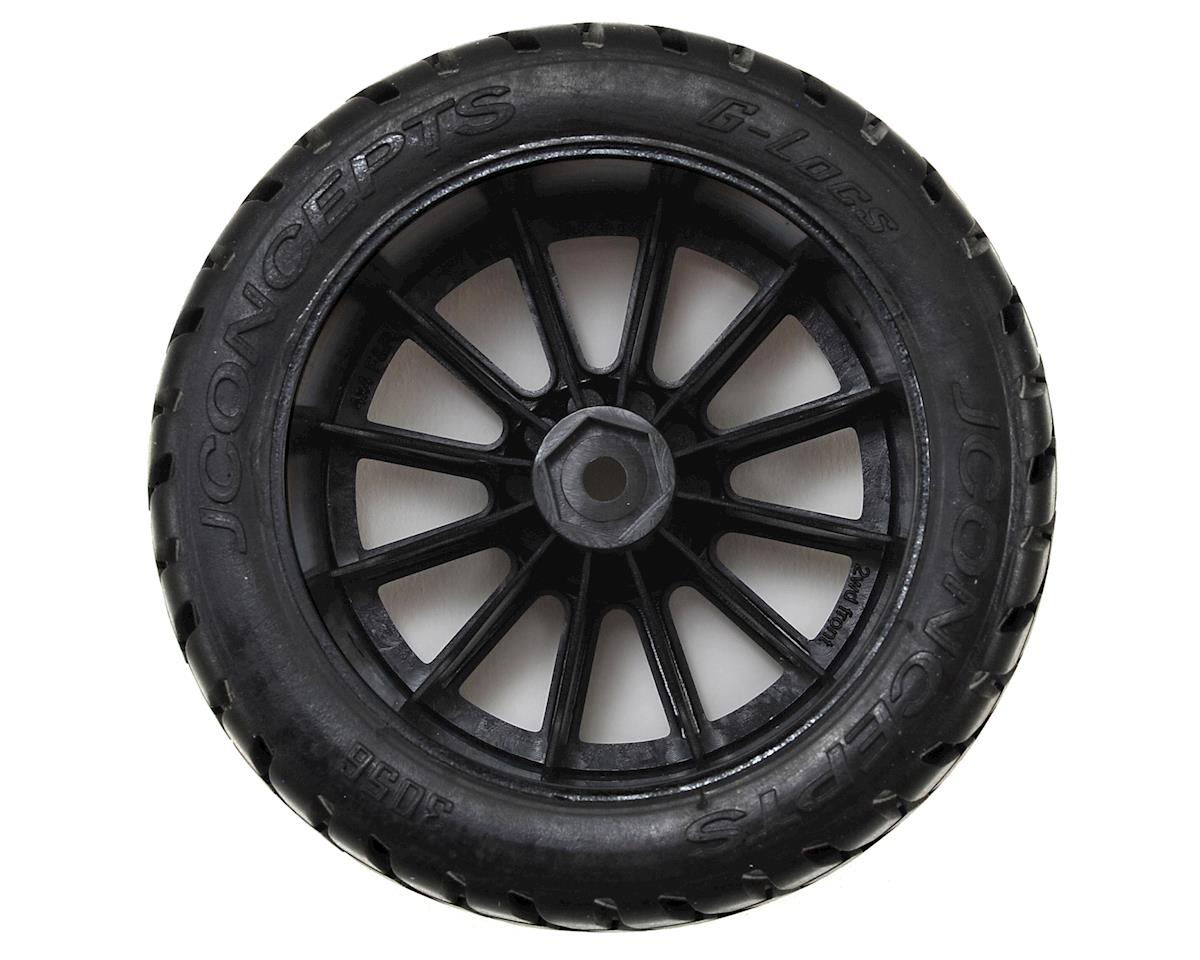 JConcepts G-Locs 2.8 Pre-Mounted w/Rulux Front Wheels (2) (Black) (Yellow) JCO3056-3030