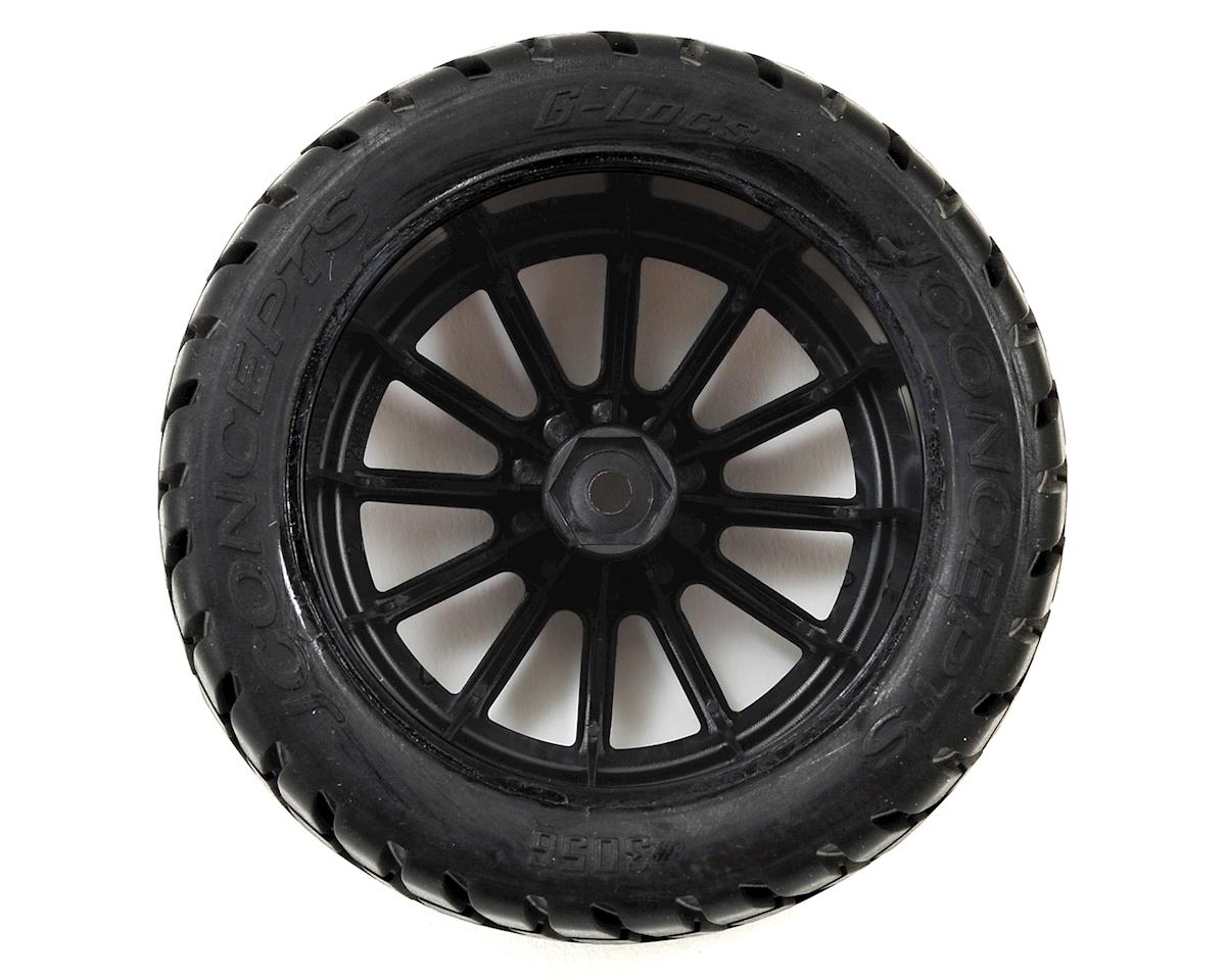 JConcepts G-Locs 2.8 Pre-Mounted w/Rulux Rear Wheels (2) (Black) (Yellow) JCO3056-3040