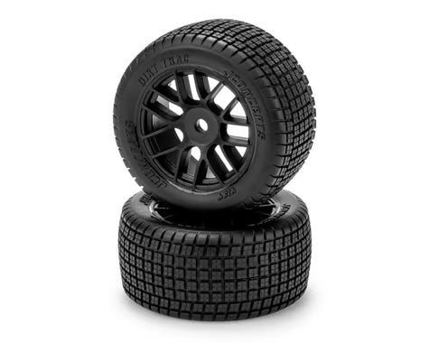 JConcepts Losi® NASCAR® 1/12 Dirt Trac Pre-Mounted Oval Tires (2) (G3 - Soft) w/8mm Hex JCO4194-3053916