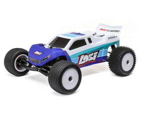 Losi Mini-T 2.0 V2 1/18 RTR 2WD Brushless Stadium Truck (Blue) LOS-1056T2