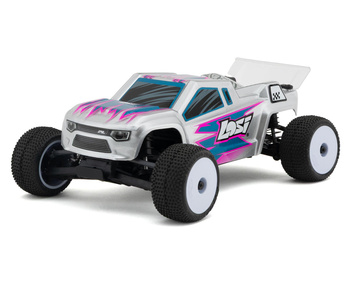 Losi Micro-T 1/28 RTR 2WD Stadium Truck (Silver) LOS-1392T2