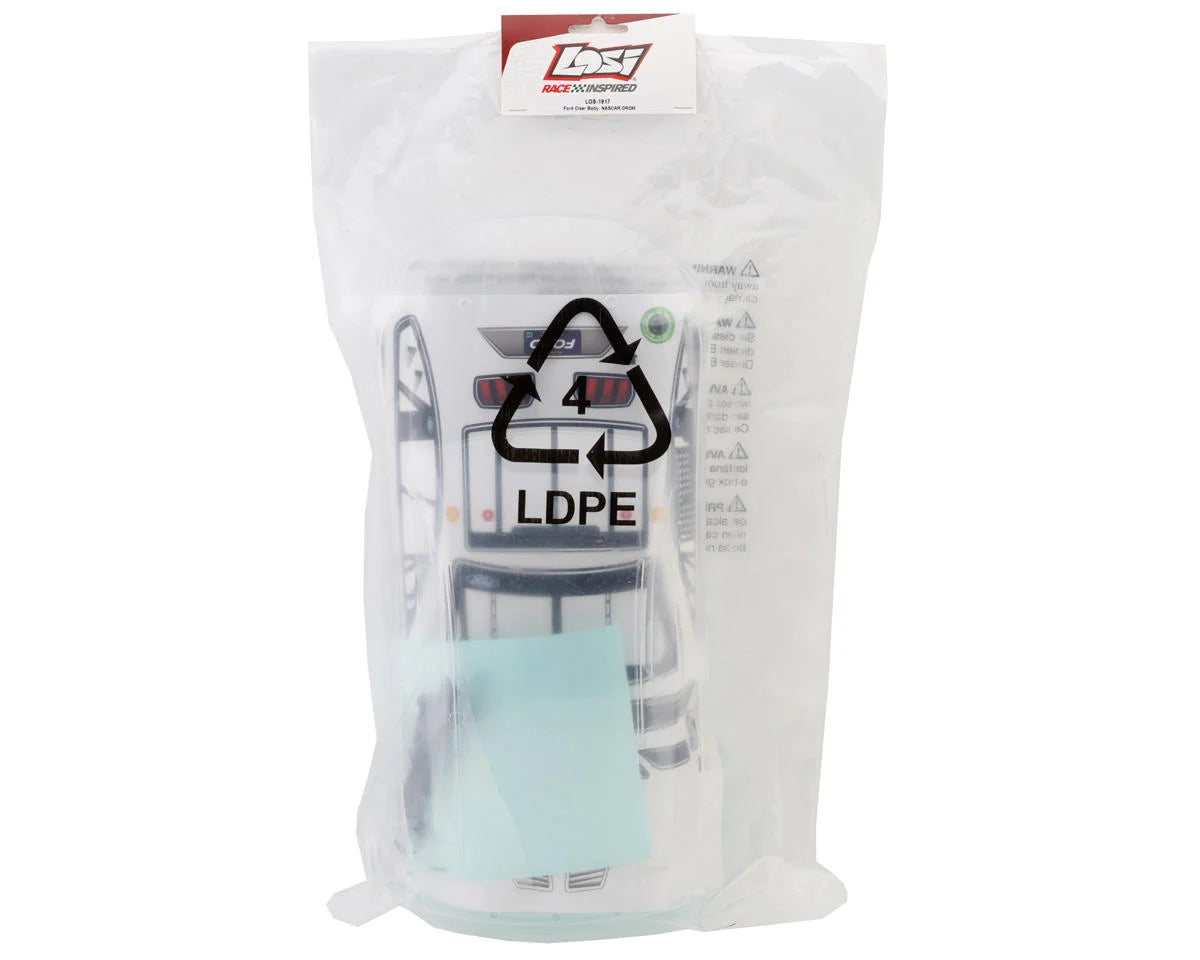 Losi NASCAR 2024 Ford Mustang Body (Clear) LOS-1917