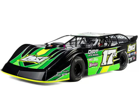 22S Dirt Late Model, 1/10 2WD RTR Dirt Oval, GREEN LOS-2167T2