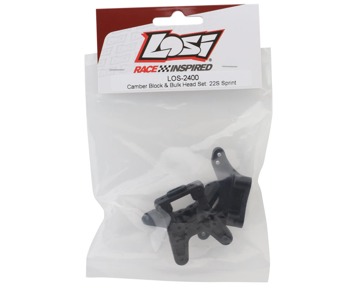 Losi 22S Sprint Camber Block & Bulk Head Set LOS-2400