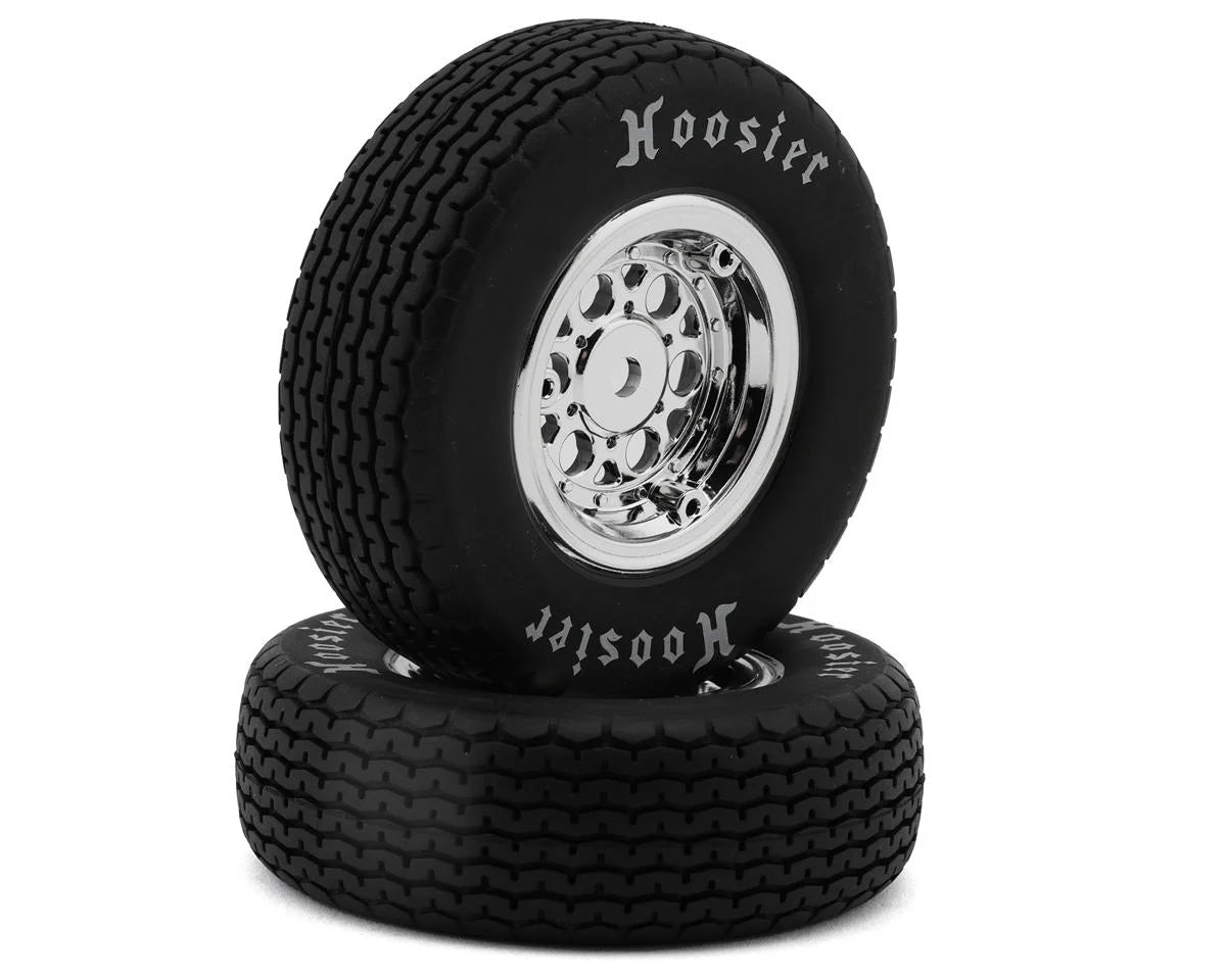 Losi 22S Sprint Front Pre-Mounted Hoosier Tires (Chrome) (2) (Hard) LOS-2418