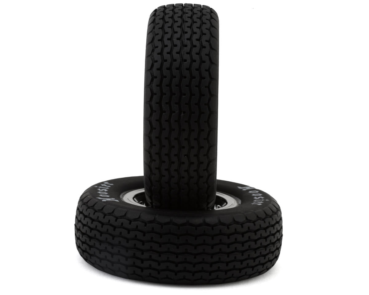 Losi 22S Sprint Front Pre-Mounted Hoosier Tires (Chrome) (2) (Hard) LOS-2418