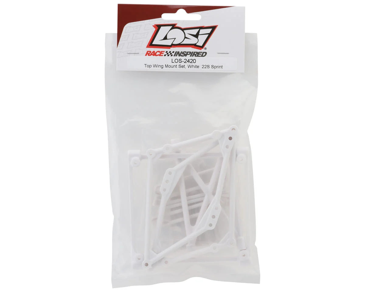 Losi 22S Sprint Top Wing Mount Set (White) LOS-2420