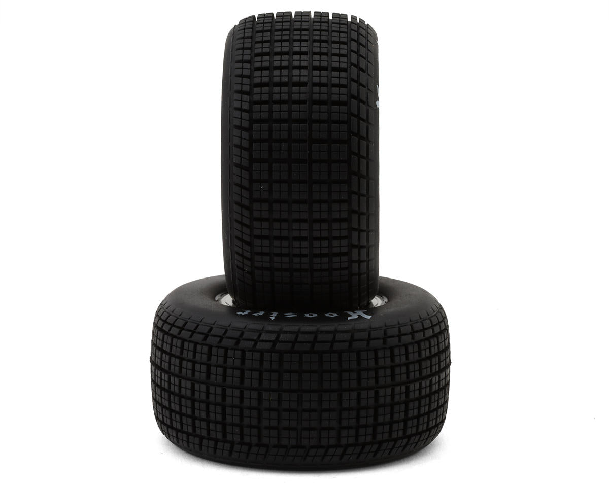 Losi 22S Sprint Rear Pre-Mounted Hoosier Tires (Chrome) (2) (Hard) LOS-2425