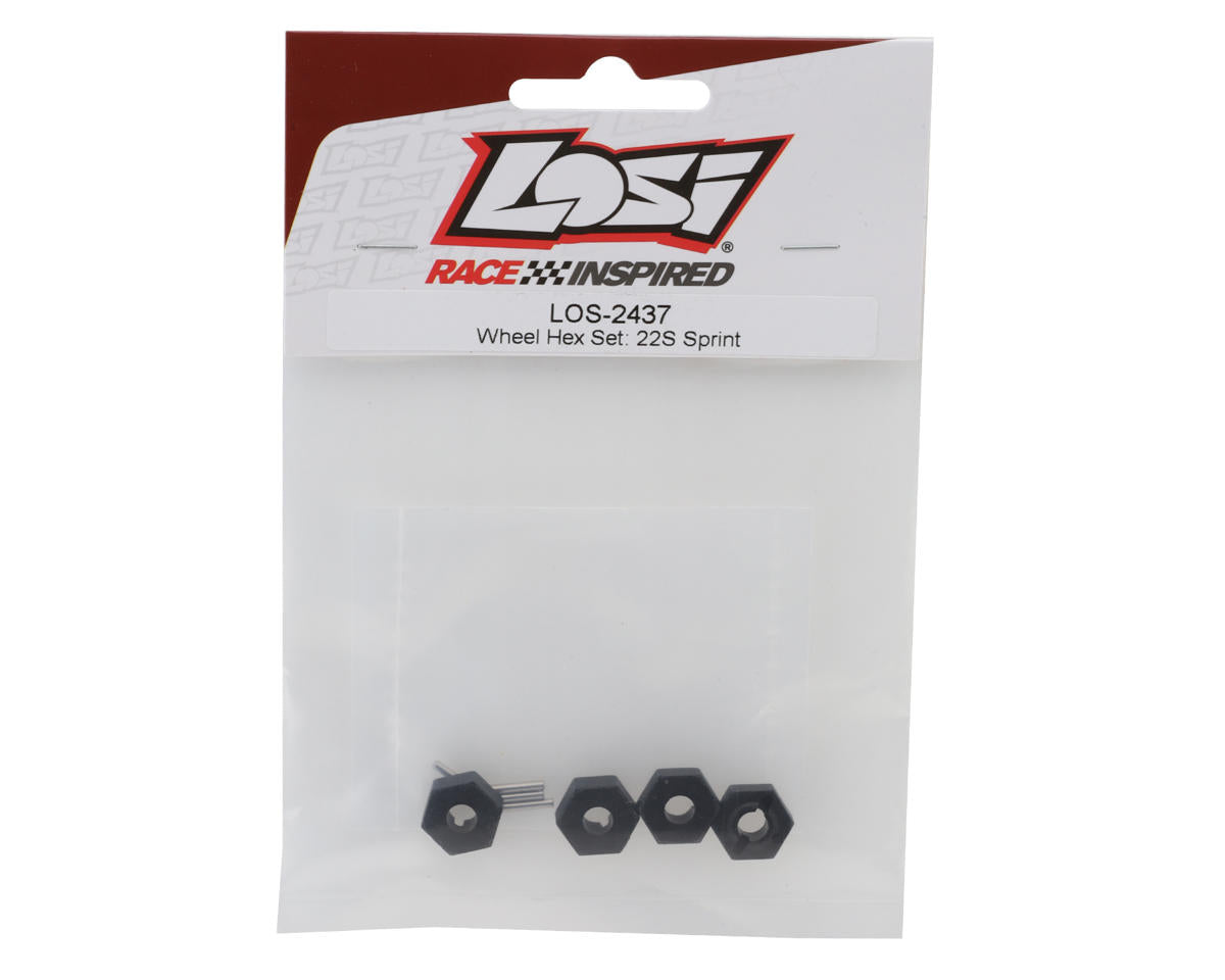 Losi 22S Sprint Wheel Hex Adapters & Pins Set LOS-2437