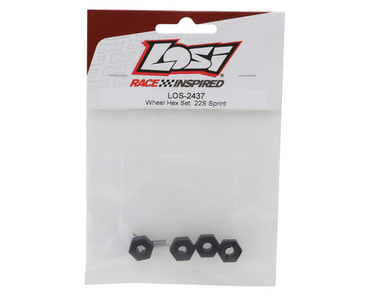 Losi 22S Sprint Wheel Hex Adapters & Pins Set LOS-2437