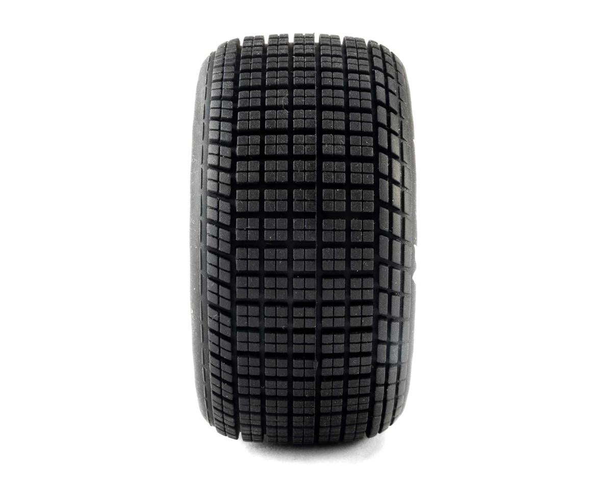 Losi 22S Dirt Late Model Hoosier 1/10 Pre-Mounted Tires (Satin Aluminum) (2) (Soft) (Front/Rear) LOS-4641