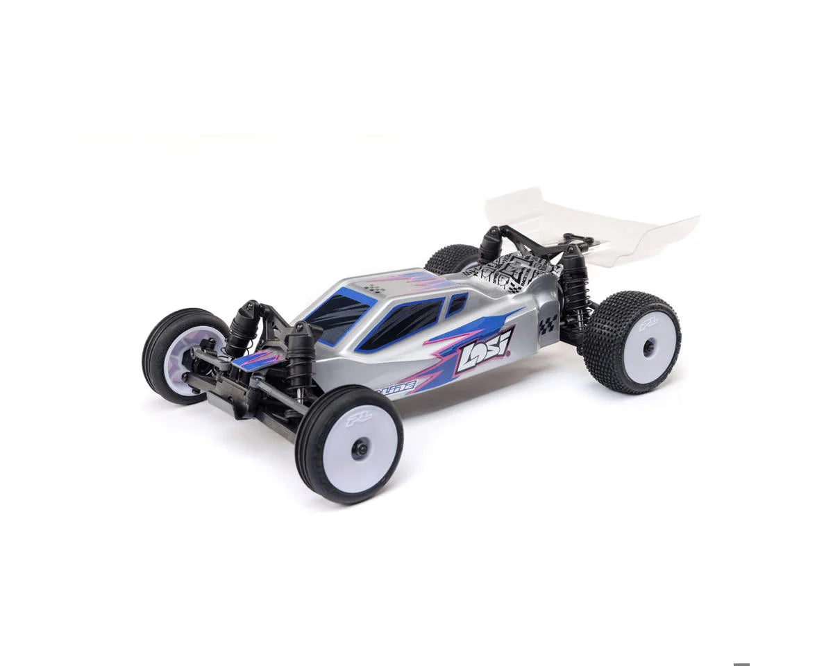 Losi Micro-B 2.0 1/24 RTR 2WD Buggy (Silver) w/2.4GHz Radio, Battery & Charger LOS00007T2