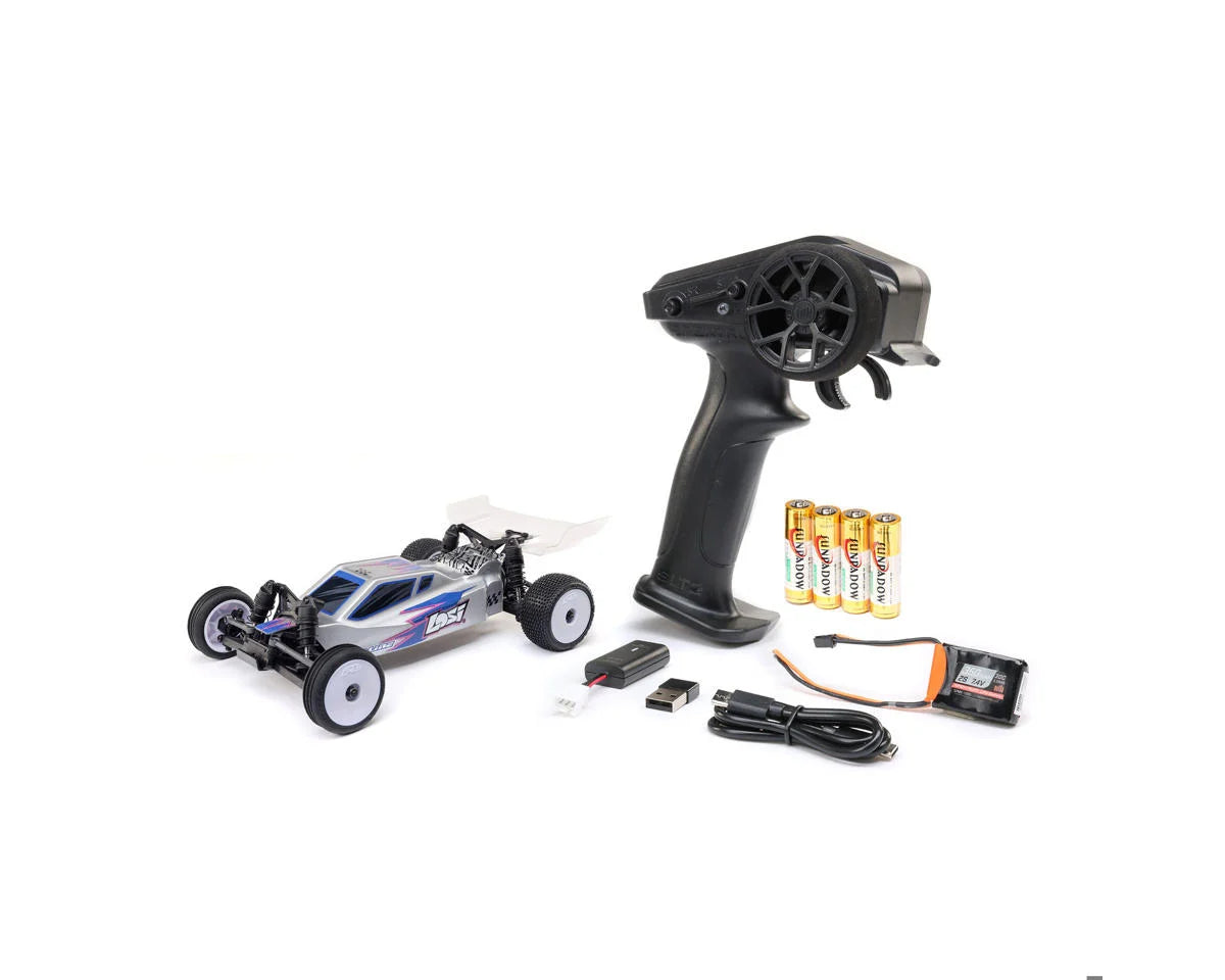 Losi Micro-B 2.0 1/24 RTR 2WD Buggy (Silver) w/2.4GHz Radio, Battery & Charger LOS00007T2