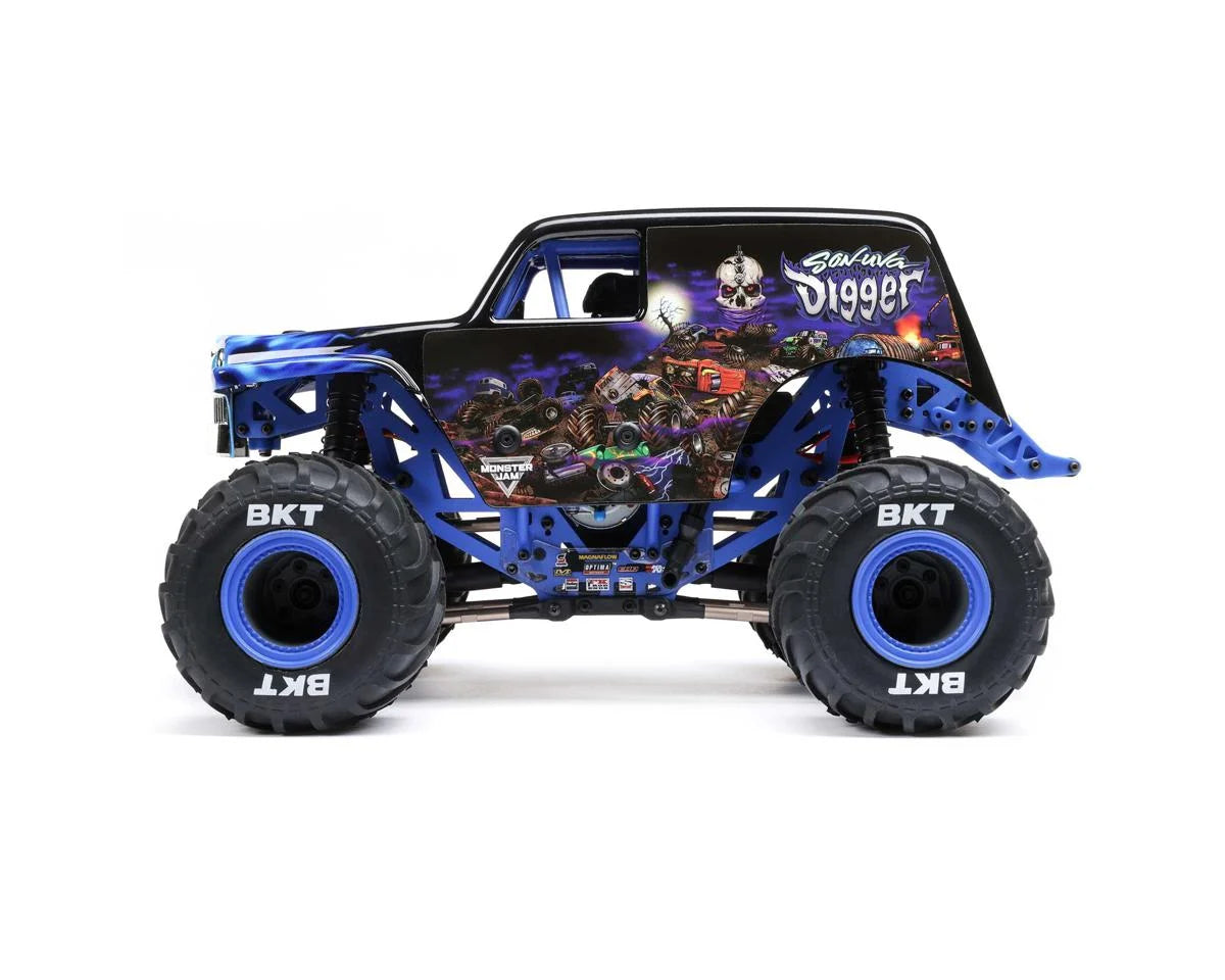 Losi 1/18 Mini LMT 4X4 Brushed RTR Monster Truck (Son-Uva Digger) LOS01026T2