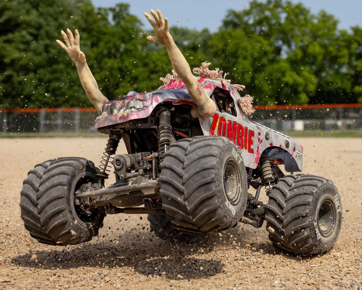 LOSI 1/18 Mini LMT Zombie 2S 4X4 RTR Brushed Monster Truck LOS01026T4