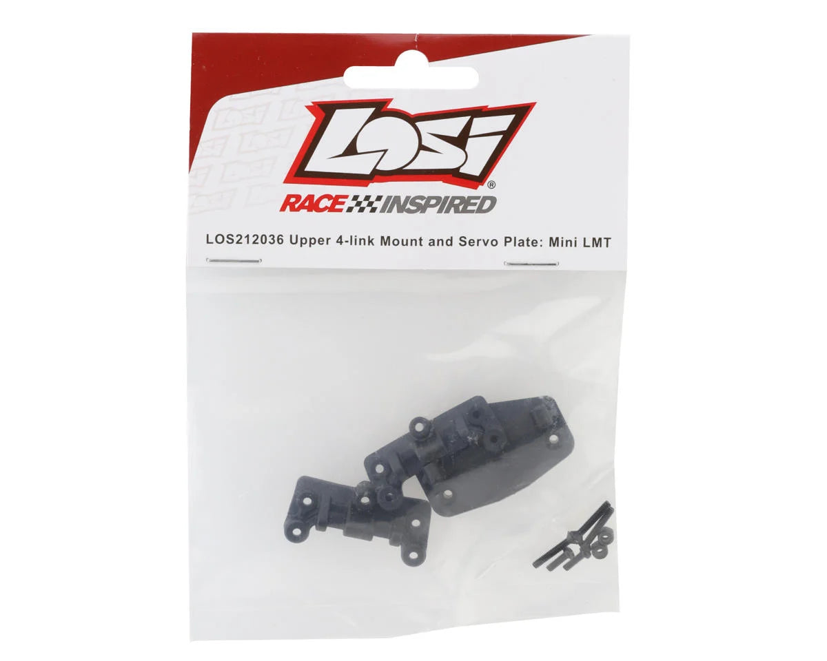 Losi Mini LMT Upper 4-link Mount & Servo Plate LOS212036
