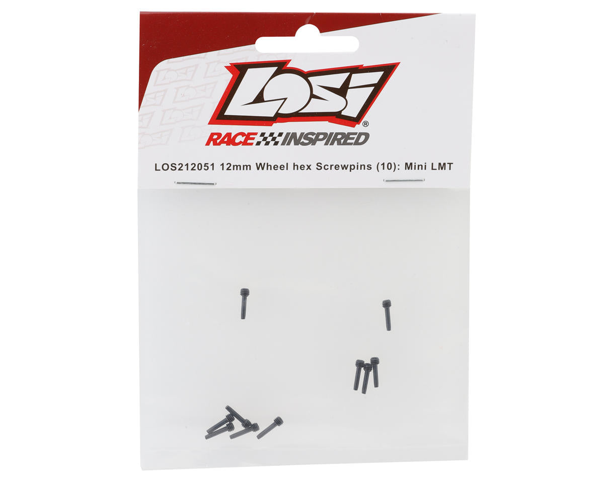 Losi Mini LMT 12mm Wheel Hex Screwpins (10) LOS212051