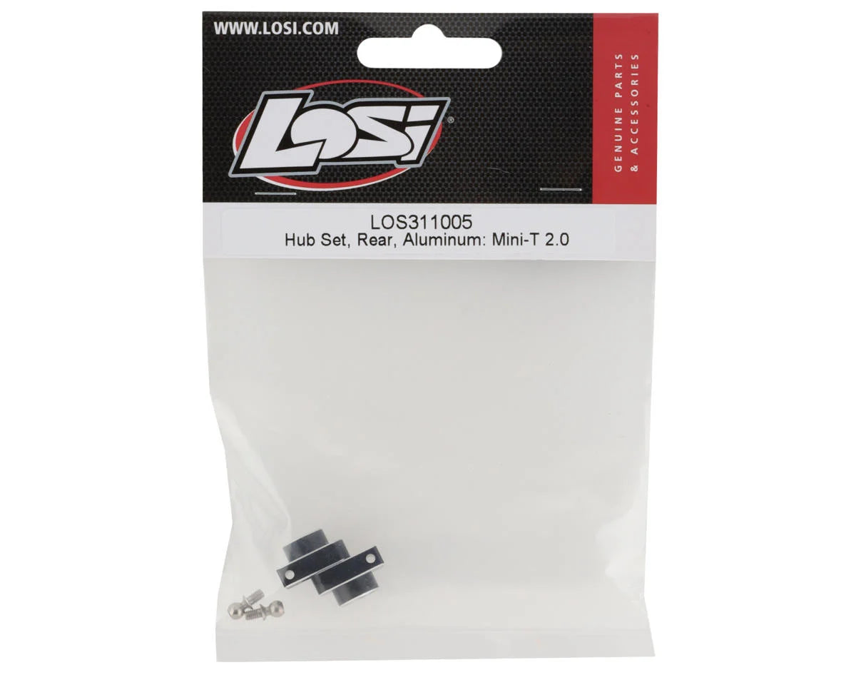 Losi Mini-T 2.0 Aluminum Rear Hub Set (Black) LOS311005