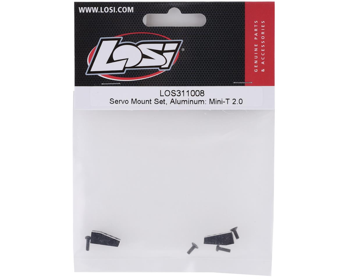 Losi Mini-T 2.0 Aluminum Servo Mount Set (Black) LOS311008