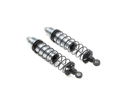 Losi Mini-T 2.0 Aluminum Rear Shock Assembly (Silver) (2) LOS314005