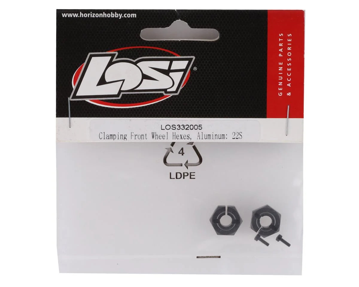 Losi 22S Drag Aluminum Clamping Front Wheel Hexes LOS332005